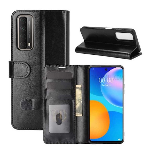 Huawei P Smart 2021 Pung etui PU-læder 4-KOMPARTMENT Evry Black
