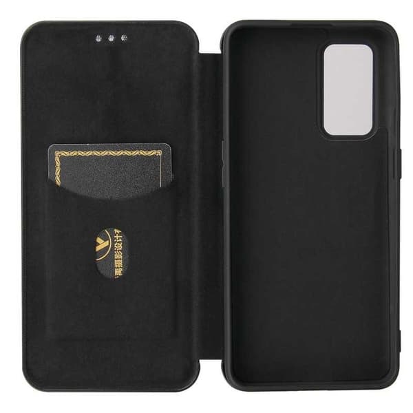 OnePlus 9 Pro Flipfodral Kortfack CarbonDreams Svart