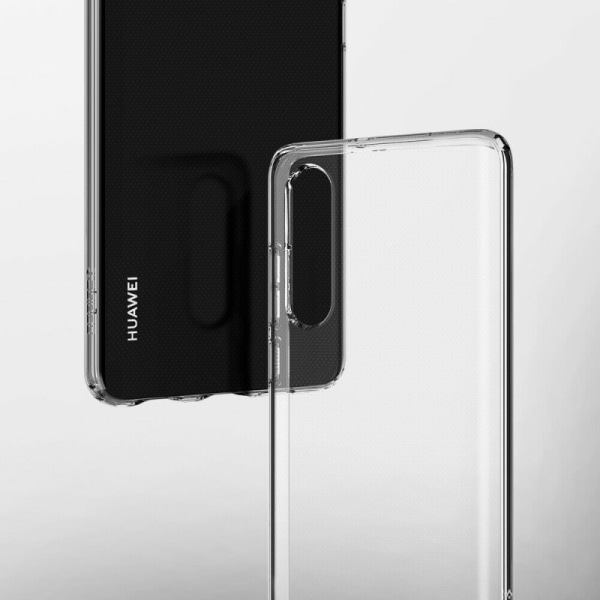 Huawei P30 stødabsorberende silikonecover Enkelt Transparent