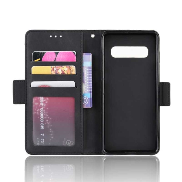 Samsung Galaxy S10 Plånboksfodral PU-Läder 6-FACK Winston V3 Svart