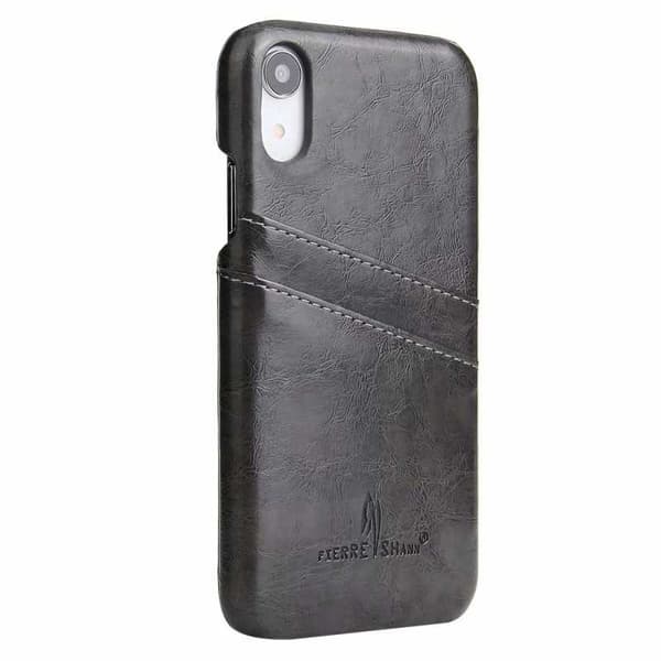 iPhone XR Iskunvaimennuskorttikotelo Retro Black