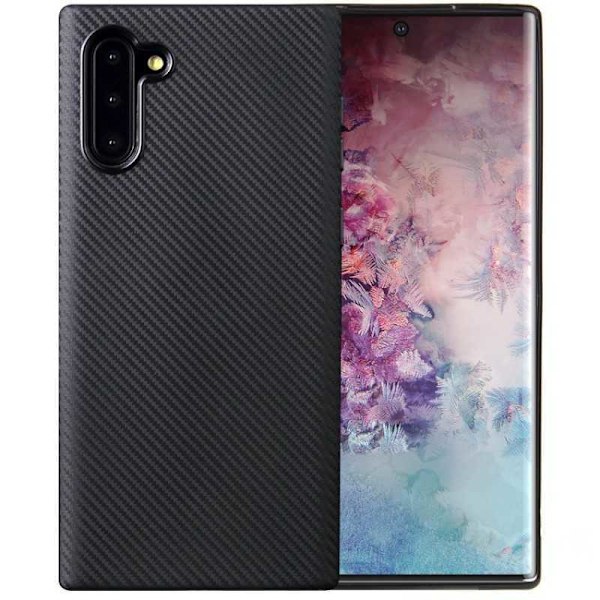 Samsung Note 10 Stöttåligt Skal FullCarbon V2 Svart
