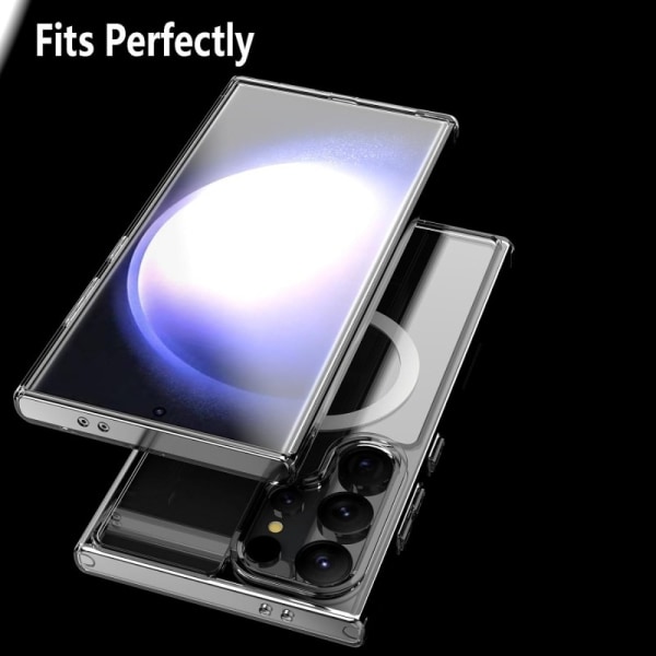 Samsung S24 Ultra Transparent Stötdämpande Skal MagSafe-Kompatib