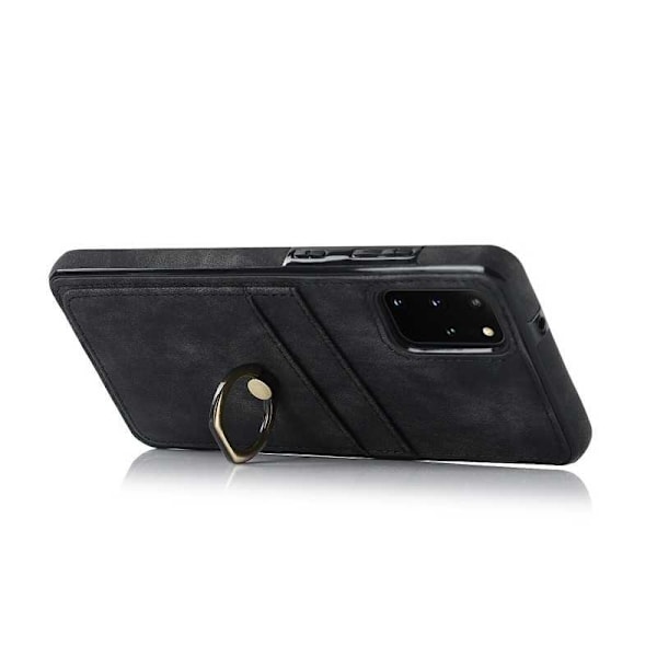 Samsung S20 Plus Mobilskal med Korthållare Retro V4 Svart
