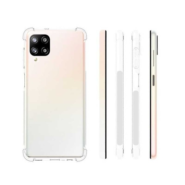 Samsung A12 stødabsorberende silikone Shell Shockr Transparent