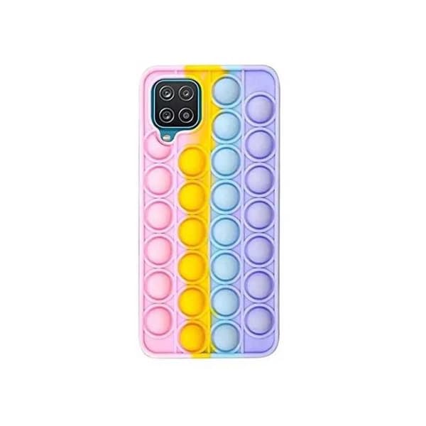 Samsung A12 Skyddande Skal Fidget Toy Pop-It V2 multifärg