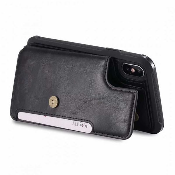 iPhone XS multifunktionel kortholder 5-SLOT Winston Black