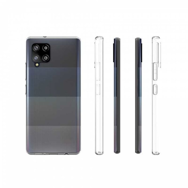 Samsung A42 5G Stötdämpande Mjukt Skal Simple Transparent