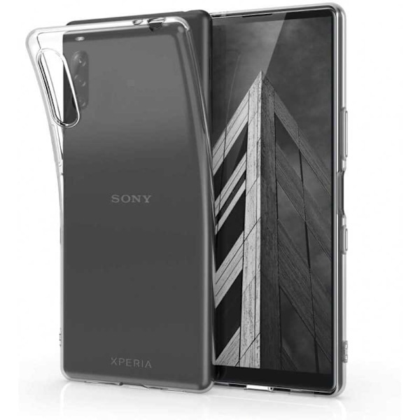 Xperia L4 stødabsorberende blødt etui Enkelt Transparent