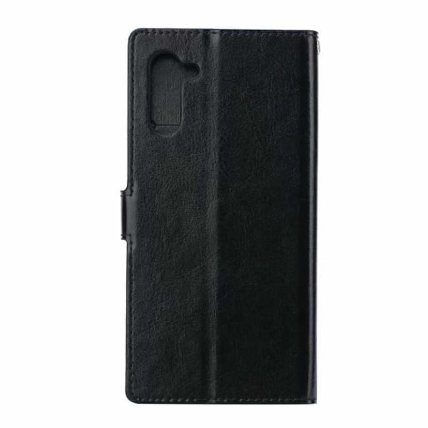 Samsung Note 10 Plånboksfodral PU-Läder 4-FACK Svart
