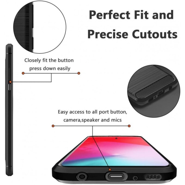 Samsung S20 Ultra Iskunkestävä SlimCarbon Suojakuori Black