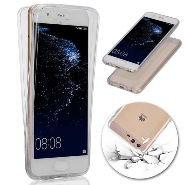 360° täysin peittävä silikonikotelo Huawei P Smart Transparent