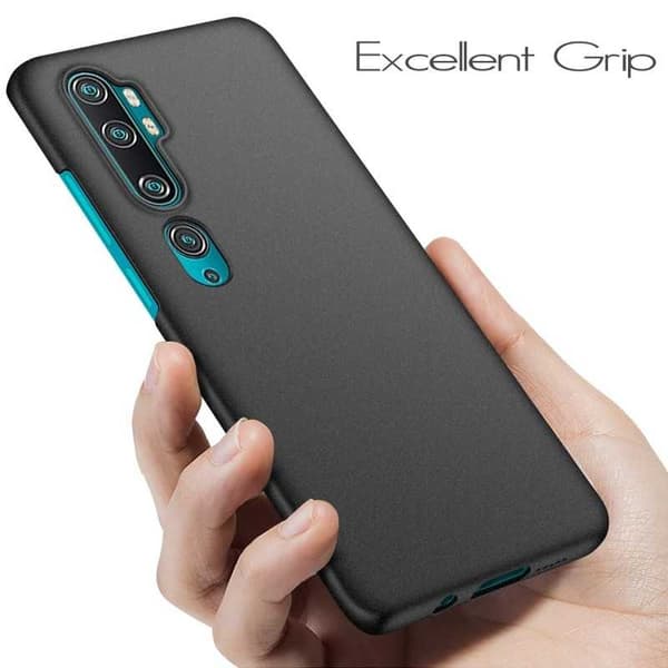Xiaomi Mi Note 10 Lite -kumipinnoitettu mattamusta Cover Basic V2 Black