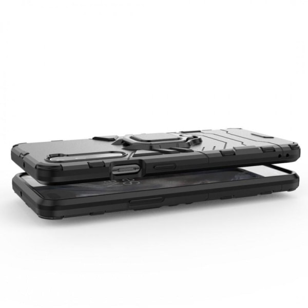 OnePlus Nord Iskunkestävä suojus sormustelineellä ThinArmor Black
