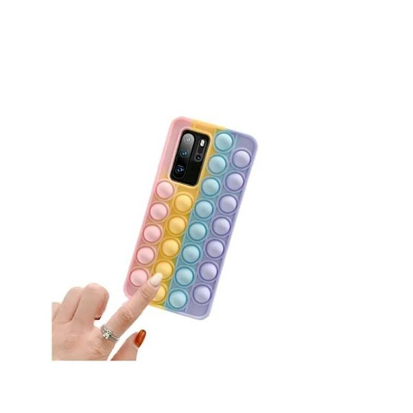 Huawei P30 Pro Skyddande Skal Fidget Toy Pop-It V2 multifärg