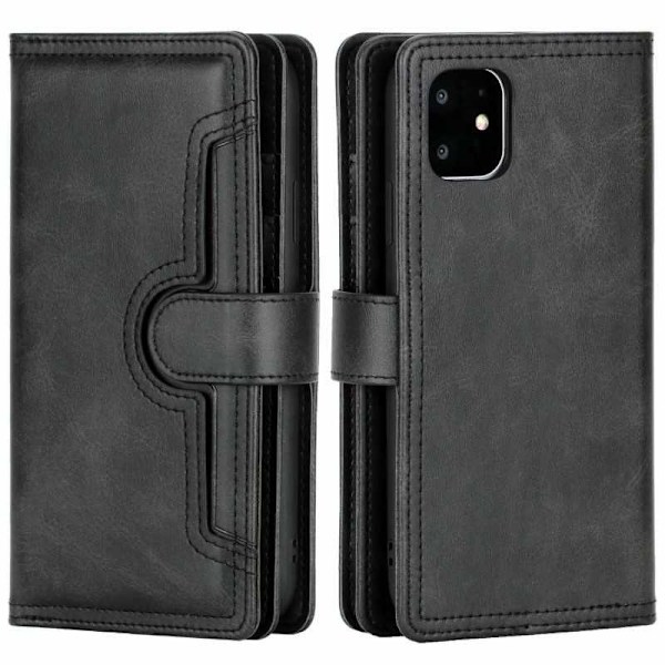 iPhone 13 Mini Wallet Case 10-Pocket Array V3 Svart