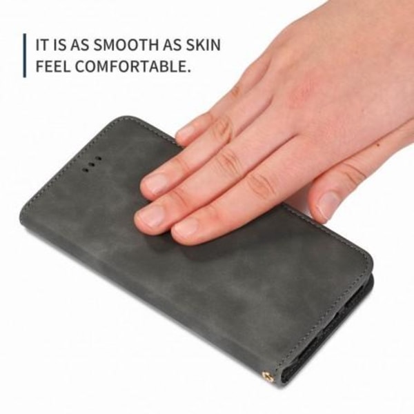 Samsung S10 Plus Flip Case Kortrum Suede® Black