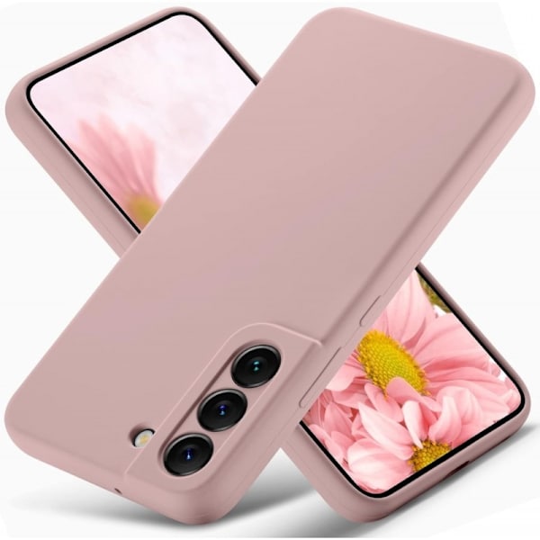 Samsung S23 Plus kumitettu mattapinkki kuoren neste - vaaleanpunainen