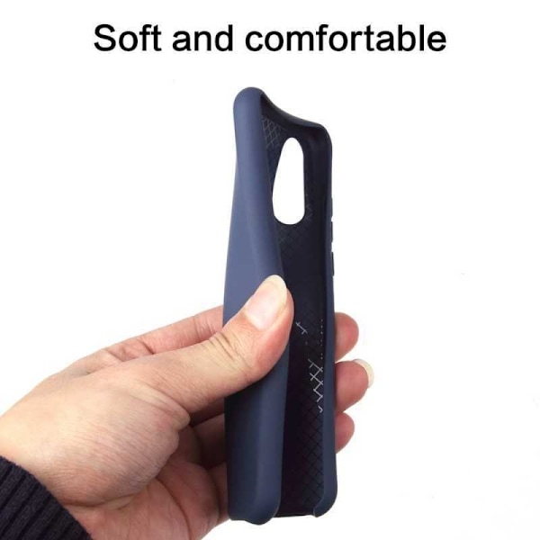 Xiaomi Mi 9 Gummibelagd Mattsvart Silikon Skal Svart