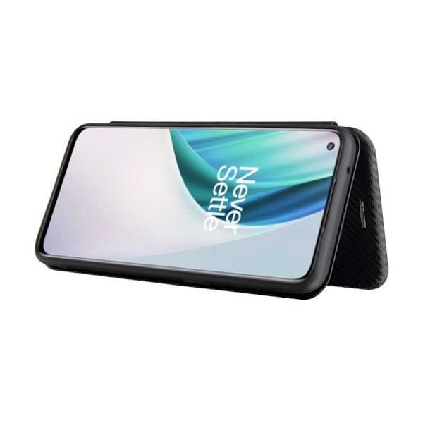 OnePlus Nord N10 Flip Case -korttipaikka CarbonDreams Black