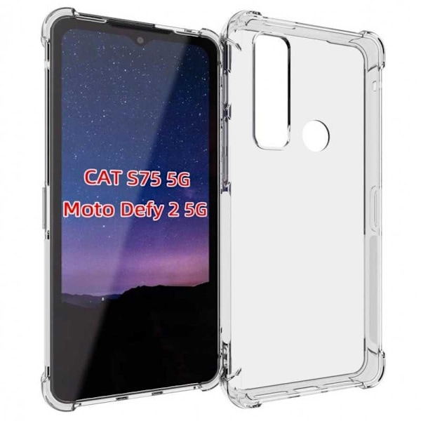 CAT S75 stødabsorberende silikonetui Shockr Transparent