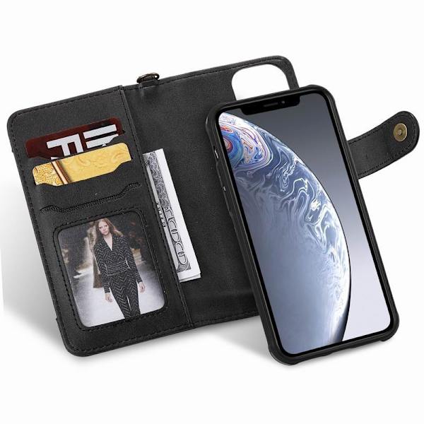 iPhone 12 Pro Max praktisk etui med magnetisk cover 6-rums Winston V2 Black