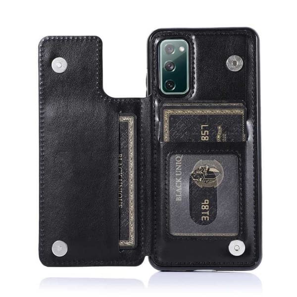 Samsung S20 FE Iskunkestävä kotelo, 3-taskuinen Flippr V2 Black