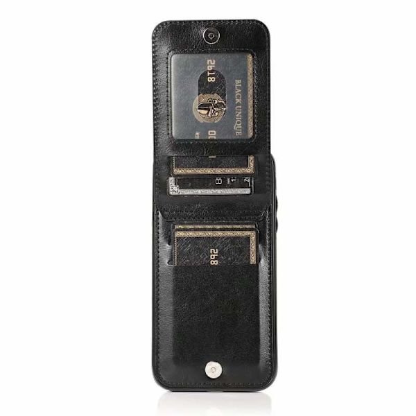 iPhone XR Mobile Cover Cover -korttipidike 5-FACK Retro V3 Brun
