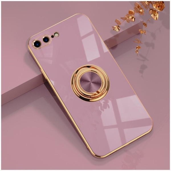 iPhone 7/8/SE (2020&2022) Elegant og stødsikkert cover med ringh Ljusrosa