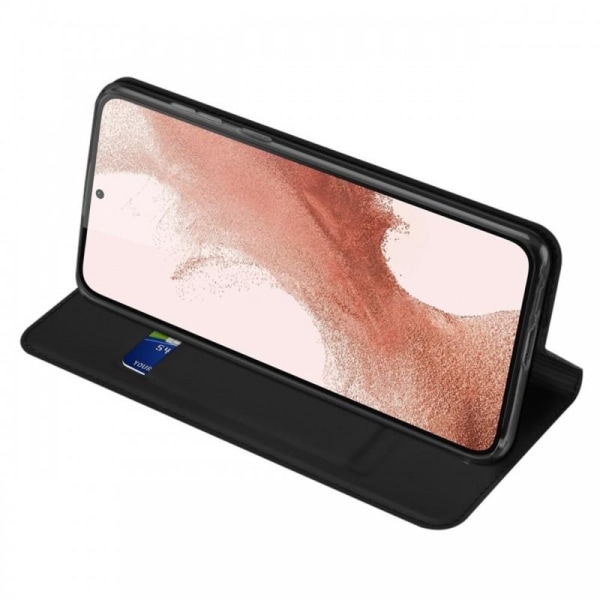 Samsung S23 Flipfodral Skin Pro med Kortfack Svart