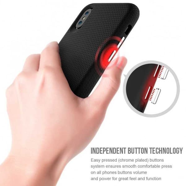 iPhone XS Iskunkestävä Mesh Black