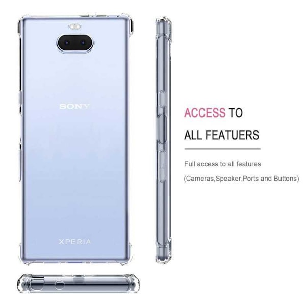 Xperia 10 stødabsorberende silikone Shell Shockr Transparent