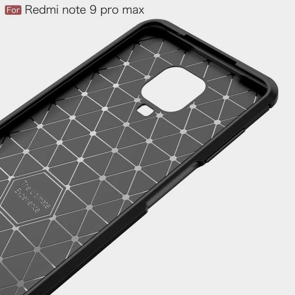 Xiaomi Redmi Note 9S / 9 Pro Iskunkestävä SlimCarbon Black