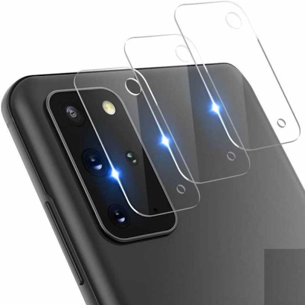 2-PACK Samsung S20 Plus Kamera Skydd Linsskydd Transparent