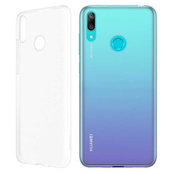Huawei Y6 2019 Stöttåligt Genomskinligt Skal Simple Transparent