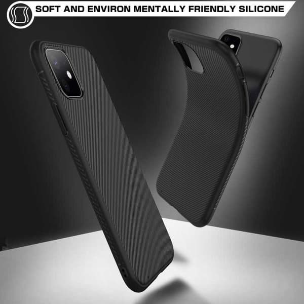 iPhone 12 Mini Ultra-ohut iskunkestävä FullCarbon V3 -kuori Black