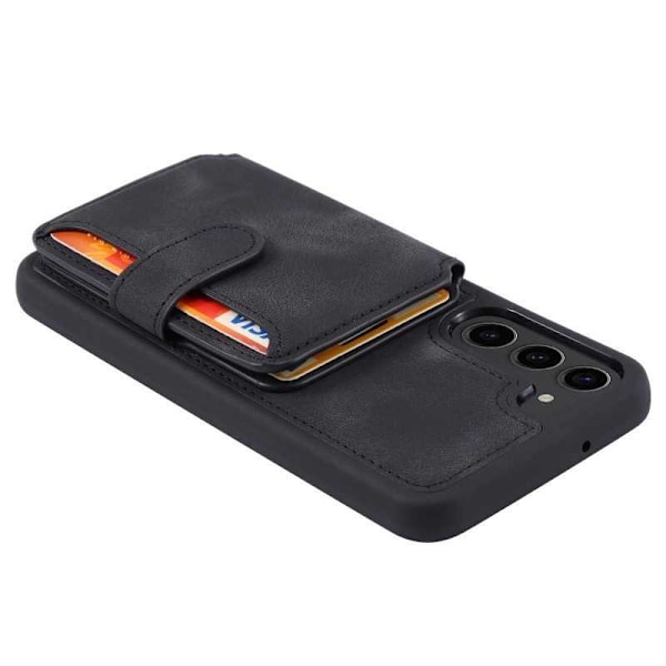 Samsung S23 FE Shockproof Premium Cover 7-SLOT Solid V6 Nordcell™ Black
