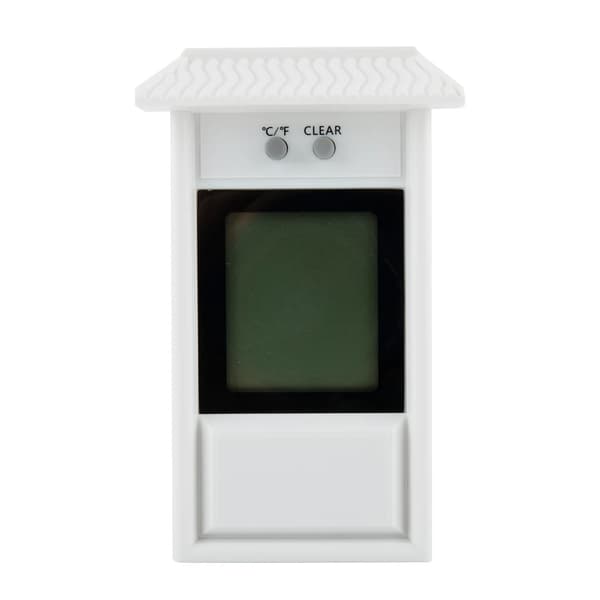 Digital Termometer Display Max Min Växthus Trädgård Utomhus Rumstemperaturmätare med Stor Transparent LCD-Display