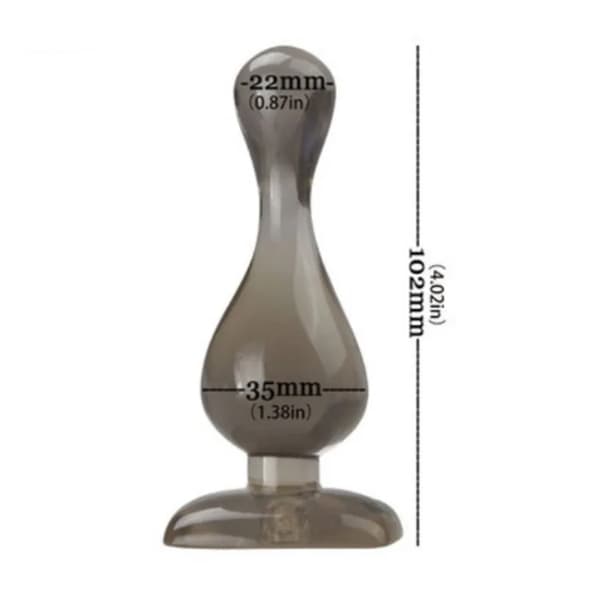 Analkulor Analplugg för män och kvinnor Analsexleksaker Gelé Silikon Butt Plug