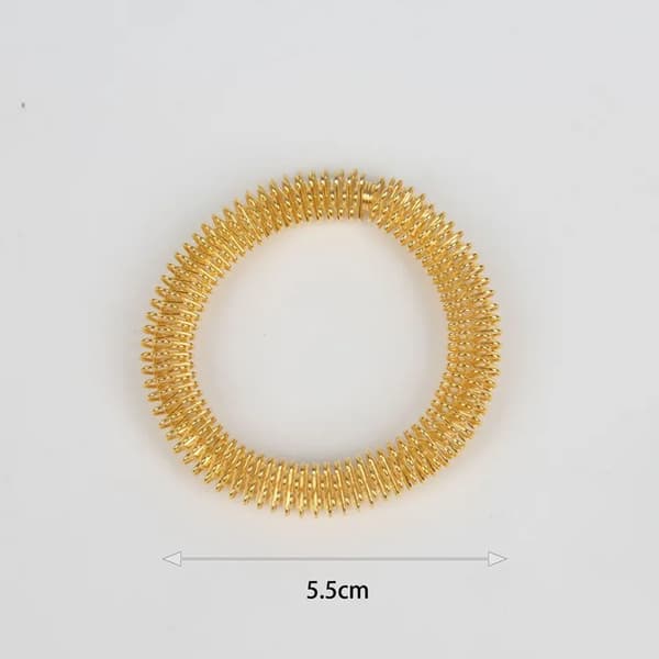 Handledsmassage Handmassage Ring Handmassage Akupunkturarmband Metallmassage Ring för Män Kvinnor Hälsovård~01934