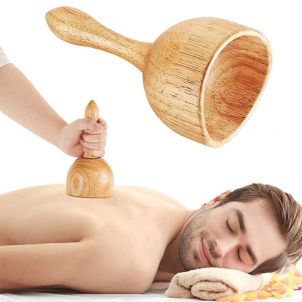 Trä Terapi Massage Roller Böjd Designad Maderoterapia Colombiana Massager Lymfdränage Trigger Point Stick~06399
