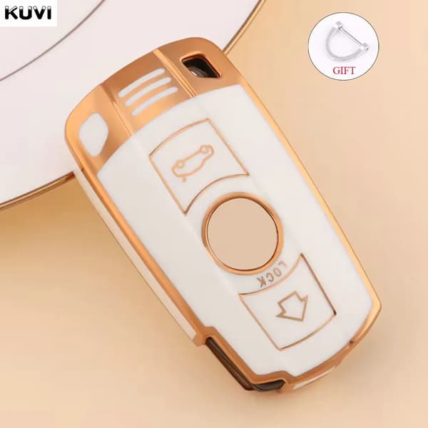 TPU Bil Fjärrkontroll Nyckel Fodral Skal för BMW E90 E60 E70 E87 3 5 6-serien M3 M5 X1 X5 X6 Z4 E71 E72 E88 E89 E91 E92 Tillbehör