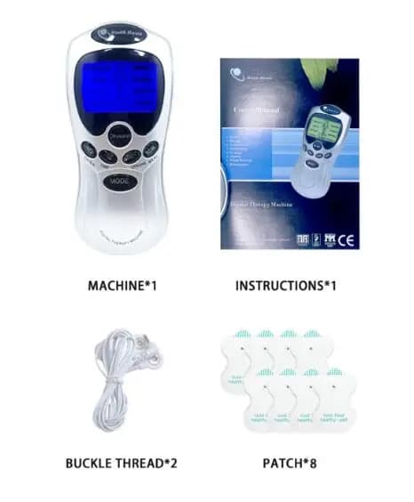 Mode Elektrisk Tens Muskelstimulator EMS Akupunktur Kroppsmassage Digital Terapi Elektrostimulator Massageapparat~05209
