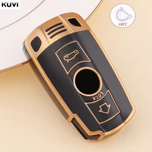 TPU Bil Fjärrkontroll Nyckel Fodral Skal för BMW E90 E60 E70 E87 3 5 6-serien M3 M5 X1 X5 X6 Z4 E71 E72 E88 E89 E91 E92 Tillbehör