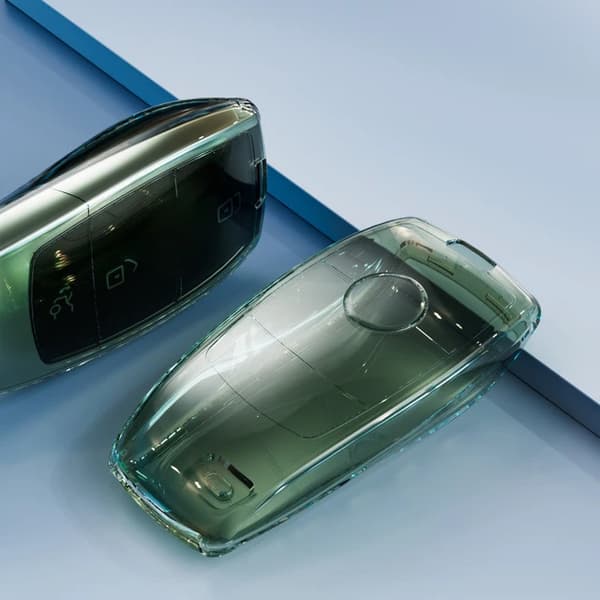 TPU Transparent Bilnyckelfodral för Mercedes Benz ECS GLC Klass E200 E400 E63 W213 S550 S560 C260 A200 Nyckelskydd