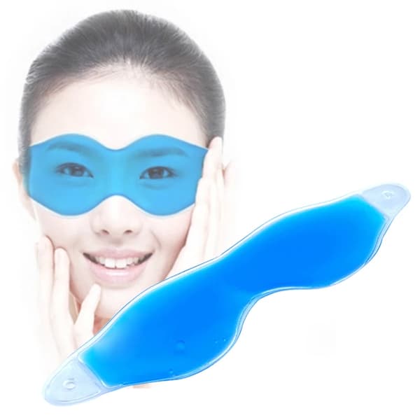 PVC Kylande Ögon Anti-Sömnlöshet Iskompress Multifunktionellt Sovset Sovmask~00551