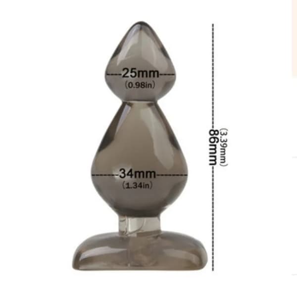 Analkulor Analplugg för män och kvinnor Analsexleksaker Gelé Silikon Butt Plug