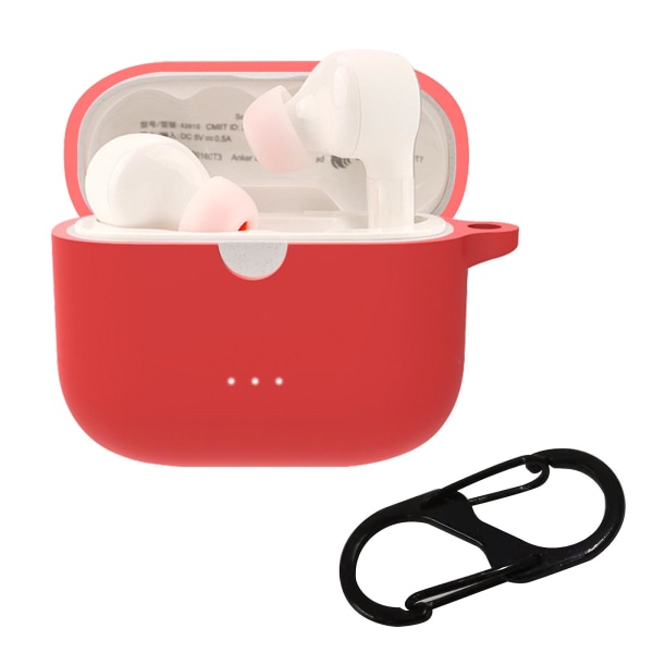 For-anker -soundcore Liberty Air 2 Laddningsfodral Mjuk Silikon Red