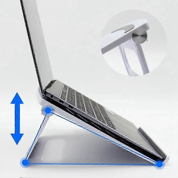 Modern Laptopställ Studier Arbete Värmeavledning Laptopställ Med Justerbar Multi Graders Design Svart