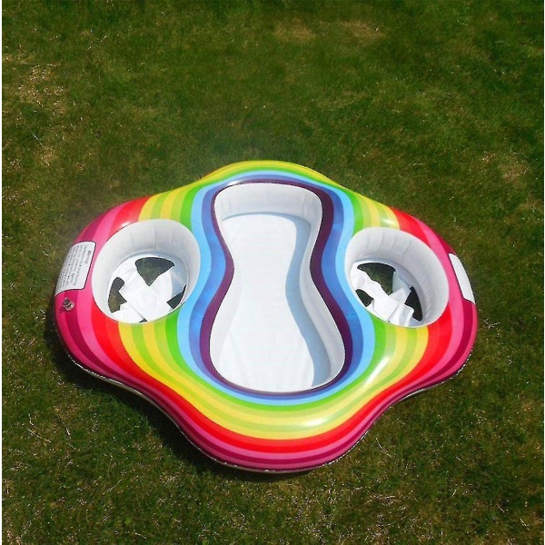 Uppblåsbar Twin Baby Double Swim Float Seat Vatten Roliga Leksaker Pool Floats Barn S Vatten Till